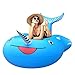 Produktbild FEMOR FS010/FS011 Riesiges Aufblasbar Einhorn Schwimmtier, Einhorn Pool, Luftmatratzen, Aufblasbar schwimmen Floß, Schwebebett für 1-3 Personen, Insel für Pool Luftmatratze Wasserspielzeug (XL)