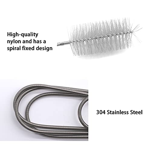 Limpieza de PC la Tubería de Agua Limpiador de Largas Flexibles Cepillo para Fregar el Refrigerador Utensilios Cepillo de Limpieza para el Frigorífico y Dragado de Agua - imagen 3