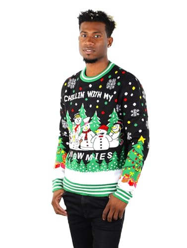 SoCal Look Ugly Christmas Sweater for Men Funny Holiday Pullover, Festive Xmas Jumper, Fun Winter Sweater