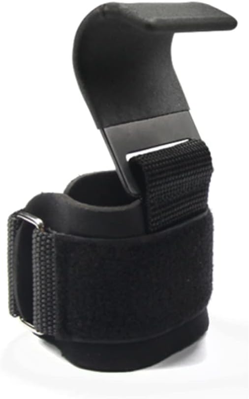 Weight Lifting Hook Grips With Wrist Wraps Hand-Bar Strap Gym Fitness Pull-Ups Power Gloves