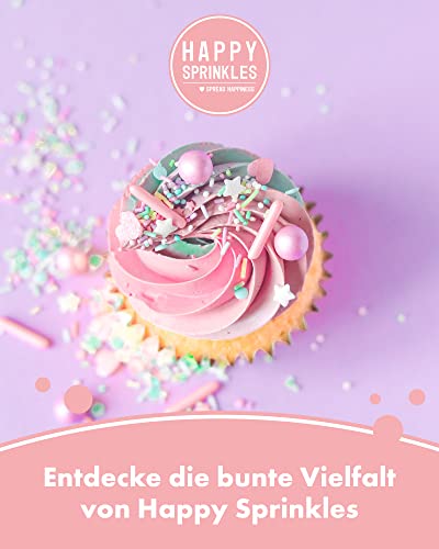 Happy Sprinkles Football Champion 90g | Fußball Streusel Mix Mit Schokolade Zum Dekorieren | Ideale Tortendeko | Für Kekse, Eis & Kuchen Geeignet (90g)