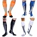 Produktbild feifanshop 4 Paar Kompressionsstrümpfe für Herren & Damen Kompressionssocken für Sport/Joggen/Krankenschwestern/Flüge/Reisen/Schwangerschaft/Medizinische