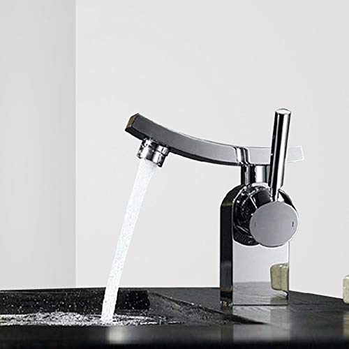 Robinet mitigeur en cuivre pour lavabo avec pulvérisateur de salle de bain mono-commande