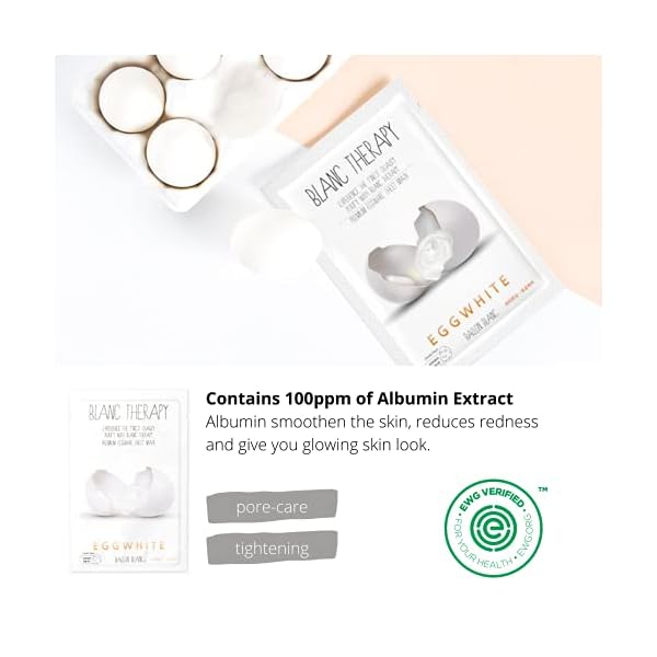 BALLONBLANC-Therapy-Relaxing-Self-Care-Face-Facial-Mask-Sheet-Set-Infused-with-Aloe-Tea-Tree-Avocado-Vitamin-Honey-Egg-White-Skin-Nutritional-Face-Masks-for-Women-Ballon-Blanc-Korean-Skin-Care BALLONBLANC | Blanc Therapy Premium Sheet Masks | Relaxing Spa Self Care Gifts | Moisturizing Aloe and Vitamin, Skin Nutritional Korean Facial Masks for All Skin Types | 6 Masks