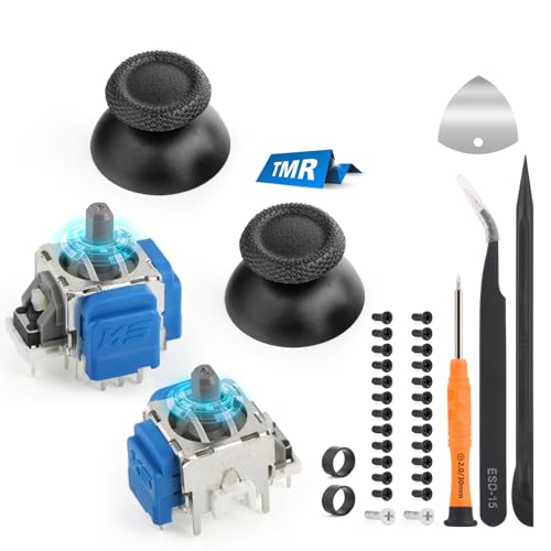 RongZy 2Pack Sticks für PS5 TMR Elektromagnetischer Joystick Kompatibel mit PlayStation 5 PS5 Stick Drift Controller mit Thumbsticks Ersatzteile (mit Schrauben) Verschiebung