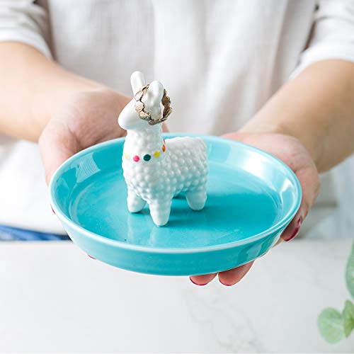 Wanya Ceramic Alpaca Ring Holder Mothers Day Gift - Llama Jewelry Holder For Women Gift - Decorative Alpaca Decor For Women,Girls,Friends,Birthday Valentine's Day Xmas Gifts #TOP1