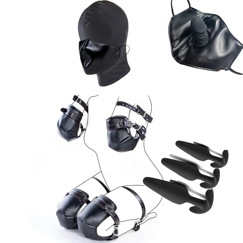 Menottes et cagoule noire pour pimenter vos soirées romantiques en couple