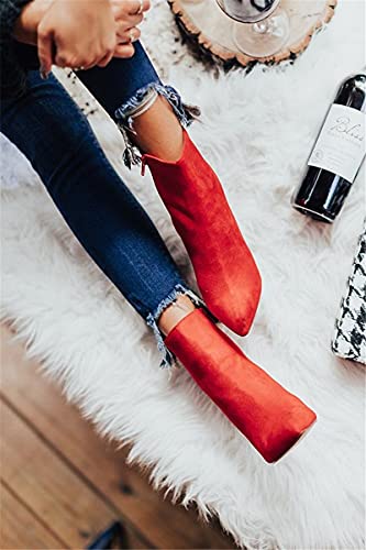 Womens Pointed Toe Heels Ankle Booties Kitten Stiletto Bowtie Strappy Fall Dress Boots Shoes2