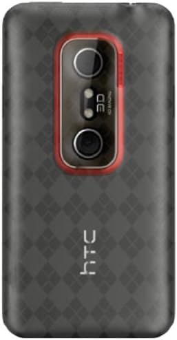 DECORO CSHTCEVO3DCLCK Premium Crystal Skin Case with Checker Texture for HTC EVO 3D - 1 Pack - Retail Packaging - Clear/Checker