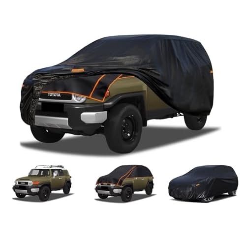 Kayme Hail Protector Car Cover Custom Fit for Ford Bronco 4 Door SUV, Anti Hail Blanket with Multilayer Thickened Design, Hail Proof & All Weather Outdoor Waterproof Full Car Cover for Hail