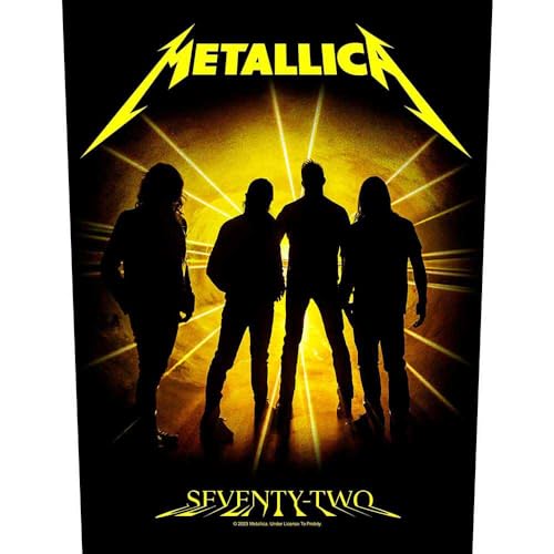 Metallica Back Patch 72 Seasons Band Logo Official Black One Size