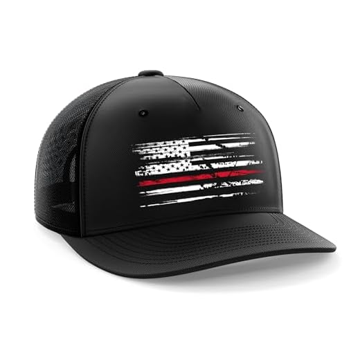 Tactical Pro Supply American Flag Snapback Hat - Embossed Logo American Cap for Men Women Sports Outdoor - Black (Red Line)