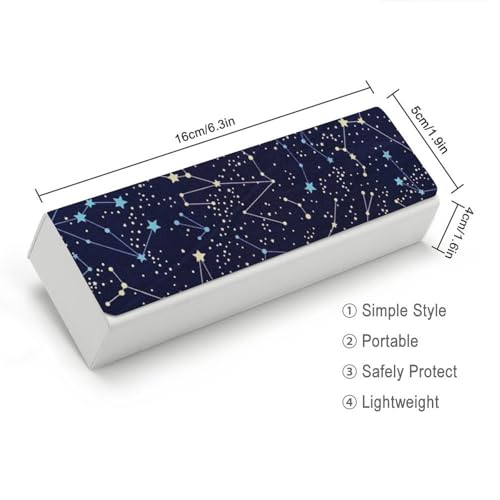 Étui à lunettes phosphorescent constellations de minuit style unique - 2