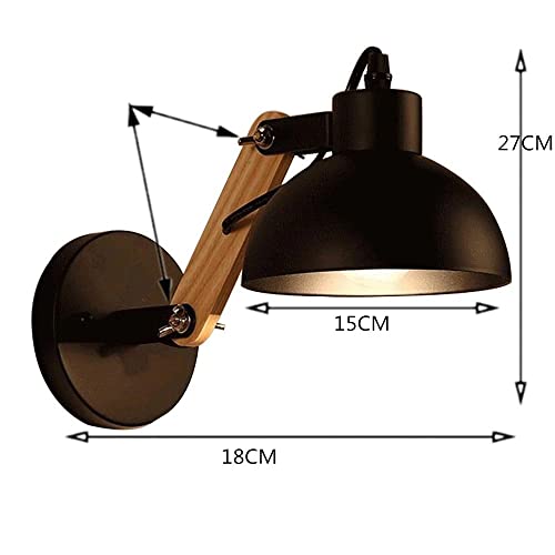 Mengjay Industriale lampada da parete Applique da