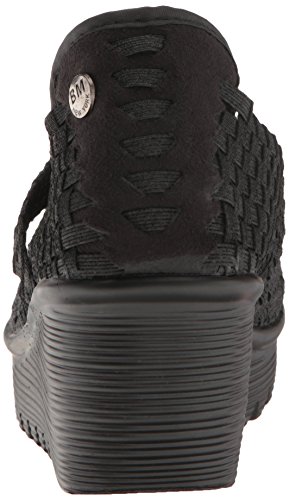 Bernie Mev Womens Cleopatra Wedge Pump, Black/Metallic, 7.5 Us #TOP2