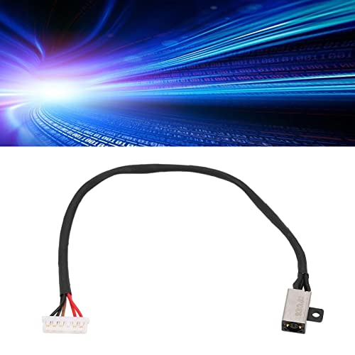 Substituição do cabo de alimentação CC fino com acabamento em metal portátil leve para Dell