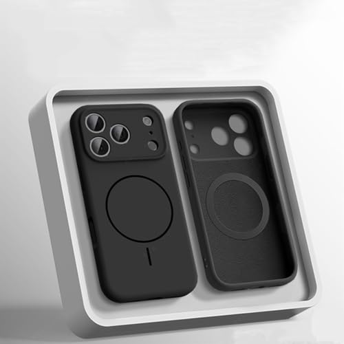 RNOZX iPhone 14 Pro Max�p�t�̃V���R�����}�O�l�b�g���X�}�z�P�[�X�v���e�N�^�[�J�o�[�iiPhone 14 Pro Max�p/�u���b�NB�j