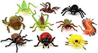 Peterkin Classics | Insect World 10-Piece Set | 6-12cm Toy Insects | Mantis, Grasshopper, Scorpion, Beetles, Spider, Ladybird, Hornet, Centipede | Roleplay Toys | Ages 3+