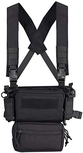 Will Outdoor Chaleco de Entrenamiento CRX táctico Armadura Militar X Arnés Modular Conjunto de Bastidor de Cofre Accesorios para Equipos de Caza Cover