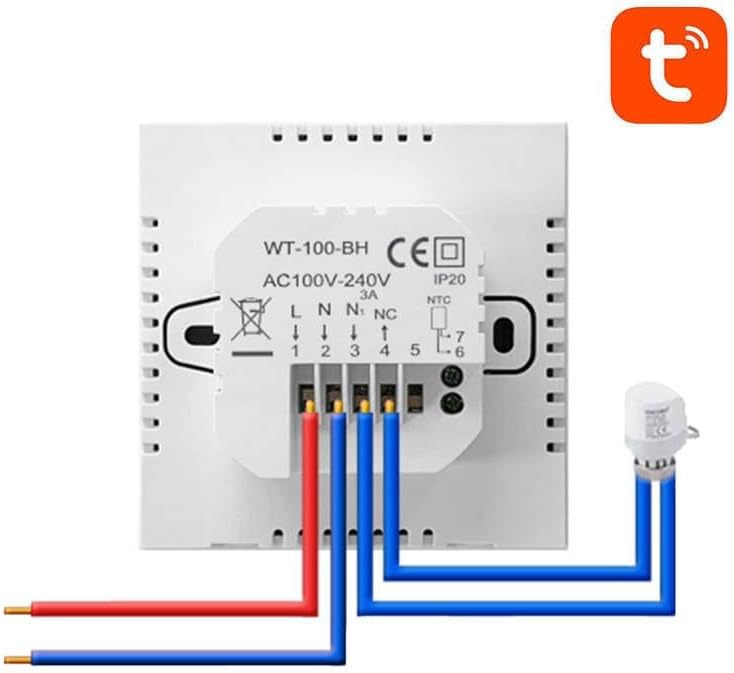 AVATTO Smart Water Heating Thermostat ZWT100 wiring diagram