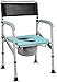 Gepolsterte Sitz-Transferbank, leichte Toilette, höhenverstellbarer Toilettenstuhl, faltbarer Nachttisch-Toilettenstuhl mit Toilettenschüssel, für ältere Senioren, behindertengerechter Badestuhl, T