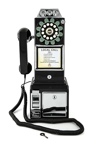 GPO Retro Diner Phone - Push Button, Wall Mountable Telephone
