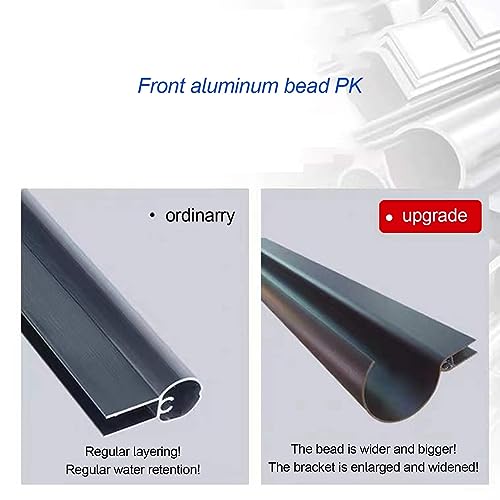 Marquise solaire bleu translucide abri toit polycarbonate anti-UV - 7