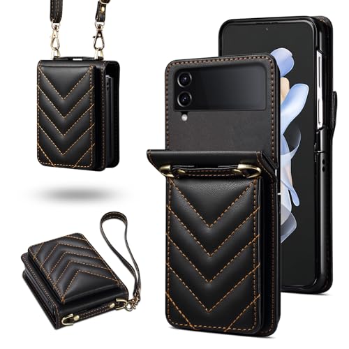Coque Samsung Galaxy Z Flip 5 étui portefeuille cuir housse antichoc folio