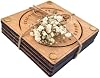 Posavasos personalizados de madera de abedul con respaldo de corcho – Regalo personalizado para pareja, aniversario o estreno de casa – Set de posavasos grabados para eventos al por mayor – Decoración rústica 2