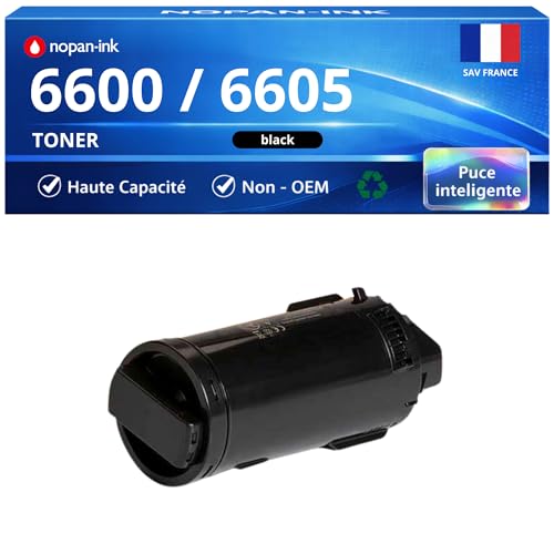 Toner 106R02248 noir à haute capacité de 8000 pages compatible avec les modèles 6600 et 6605