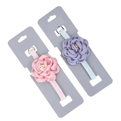 猫 首輪 花 犬 首輪 アクセサリー ペット 首輪 しゅしゅ シフォン 花 チャーム パーツ かわいい ネクタイ セーフティーバックル カラー リボン 動物用 蝶ネクタイ調節可能 ペット用品 小中大型犬 女の子