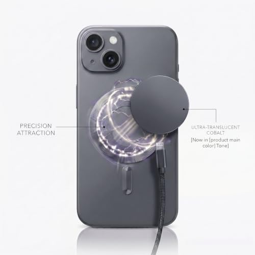 Image of amazon basics Premium Mag-Safe Case for iPhone 15 Plus | Shockproof & Anti-Scratch Cover | Soft Silicone with Wireless Charging | Camera Lens Guard - Gray