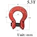 G80 Alloy Steel Hammer-Locking Connecting Ring, Heavy-Duty Forged Lifting Connecting Ring, Suitable for rebar handling, Construction and Industrial Applications. (3.15T)