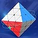 Pyramid Speed Cube Face Turning Octahedron Cube Octahedron stickerless Speed Cube Puzzle Triangle Magic Cube Puzzle Toy for Kids and Adults