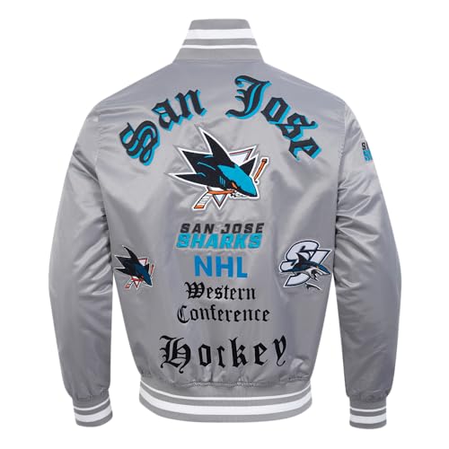 Image of Pro Standard Mens NHL Old English Satin Jacket