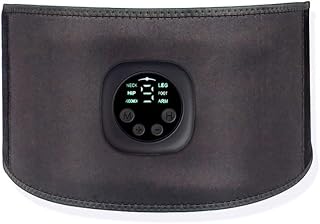 Vicfone Inteligente Unissex USB recarregável EMS Fitness Trainer Belt Display LED Estimulador Muscular Elétrico Adesivo Músculo Abdominal Dispositivo de Treinamento Muscular para Casa