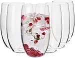 KROSNO Water Juice Drinking Glasses | Set of 6 Pieces | 17.2 oz | Blended Collection | Ideal for Home, Restaurant, Events & Parties | Dishwasher Safe