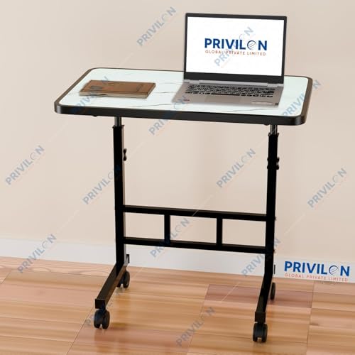 Image of Multi-Purpose Laptop Table, Study Table| Heavy Duty Bed Table| Adjustable for Height, Portable for Office, Work Form Home | DIY Table, Easy to Asembl