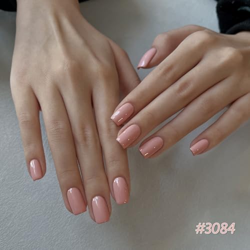 GAOY Macaron Nail Gel Polish Set Including Peach Pink Nude Shades, Sweet Minimalist Creamy Colors, Opaque Long Lasting Gel for Home & Salon Manicure