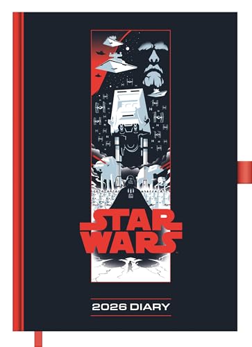 Pyramid - Star Wars 2026 - Book Calendar A5 (15 x 21 cm) with Darth Vader, Yoda & Luke Skywalker - Planner with Weekly View & Note Area