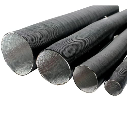 Car Hose, 25mm 42mm 50mm 60mm 75mm Diameter 50-300cm Length Air Diesel Parking Heater Duct Pipe Tube Hose for Car Camper Black(25mm Length 100cm)