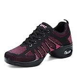 Hixingo Chaussures de Danse Modern Jazz Femme Cheerleading Cheer Chaussures de Sport Danse Gymnastique Baskets Yoga Entraînement Aérobic pour Femmes et Fille
