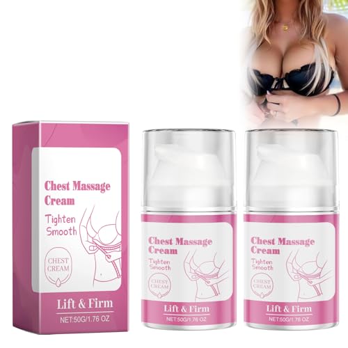 Reafirmante de senos, Crema Reafirmante de Senos, Crema Lifting Busto, Tonifica y Corrige las Estrías del Busto y Escote, Previene el Pecho Caido y las Aparición de Estrias 2Pc breast enlargement-4