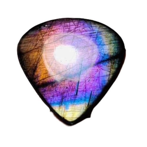 Cabochon labradorite arc-en-ciel naturel 49x50mm pour fabrication bague et pendentif