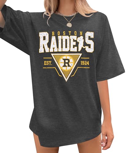 Oversized Heated Hockey Rivalry Shirt Women Come to The Cottage Tee Book Fan Lover Gift Pride T-Shirt Tops Gray
