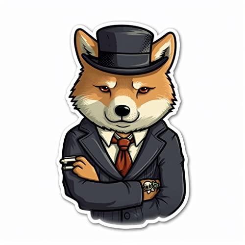 Image of Yoonek Graphics Shiba Inu Dog Vinyl Decal Sticker for Car, Laptop, Tumbler, More. #001625