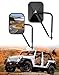 JOYTUTUS Mirrors Doors Off Compatible with 1987-2025 Wrangler YJ TJ JK JKU JL JLU Gladiator JT, Anti-shake Wide Vision Mirrors Easier Install Door Hinge Mirror, Doorless Side Quick Release Mirror