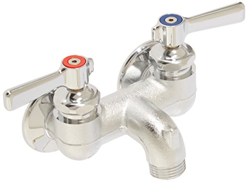 Elkay LK400 ADA 4\" - 8-3/8\" Adjustable Centers Wall Mount Service Sink Faucet - Chrome