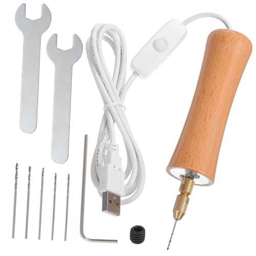 Outils rotatifs perceuse à résine manuelle NUOBESTY avec kit forets de précision pour bijoux - 5