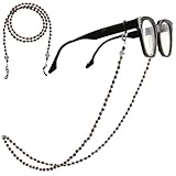 RACIOCK Women Men Glasses Chains Energy Gemstone Beaded Sunglasses Eyeglasses Reading Glasses Retainer Strap Holder(Tiger Eye)